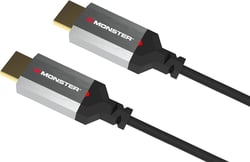 Câble HDMI 2.1 Gaming Monster Cable - PVC - 1-21424474 - Noir et Gris - 1,80 m