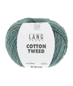 Pelote de Soie et Coton COTTON TWEED - Lang Yarns 88 Bleu