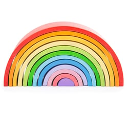 Grand empilable arc-en-ciel