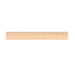 Règle - 30cm - Bois naturel - Idéal pour l'école et le bureau - Wonday