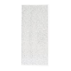 Stickers strass faceté argent 0,4 cm en bande 30 cm