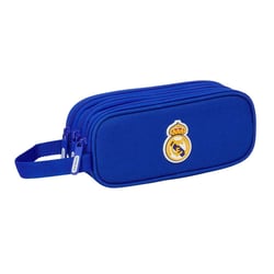 Trousse rectangulaire Real Madrid Bleu 21 CM - 3 compartiments