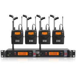 Microphone Sans Fil Pour Scène Avec Moniteur Intra-Auriculaire UHF 4 Bodypacks YONIS