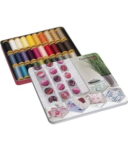 Coffret de 30 bobines de fil à coudre 100 m premium, 100% Coton - Gütermann Multicolore