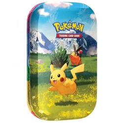 Mini-tin pokémon me2.5 méga evolution : héros transcendants : pikachu et gruikui - asmodee - cartes à collectionner française