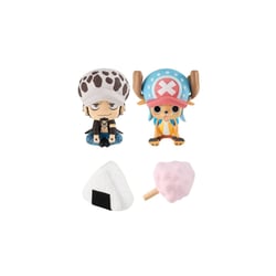 One Piece - Statuettes Look Up Trafalgar Law & Tony Tony Chopper LTD Ver. 11 cm
