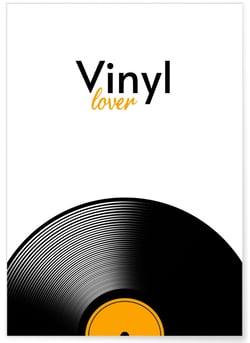 Affiche Vinyl Lover | A3 : 29,7x42cm