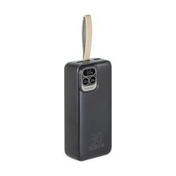 Rivacase Powerbank VA2585 30000mAh 2 USB-A/USB-C QC 3.0/PD 20W avec Affichage Numérique Noir