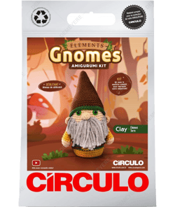 Kit Amigurumi Círculo – Gnome Élément “Terre” : un kit débutant complet Marron