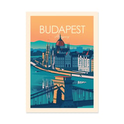 Affiche 30x40 cm - Budapest Hungary - Studio Inception