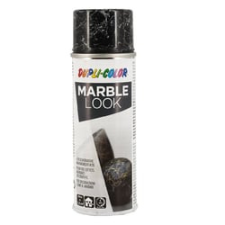 Spray de peinture - Effet marbre noir veines blanches - Décoration - Duplicolor - 200 ml