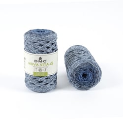 DMC - Fil Coton Recyclé Eco Vita Multico 4mm 250g Col. 177 bleu