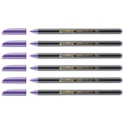 Lot de 6 feutres de coloriage métallisé - EDDING - Pointe ronde 1-3 mm - Violet métallisé