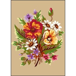 Princesse - Canevas antique Bouquet 32x50cm