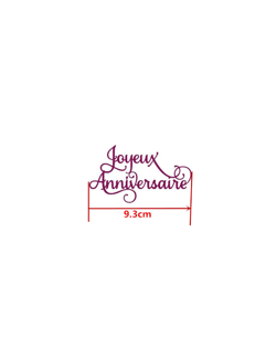 Die texte "Joyeux Anniversaire"