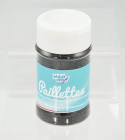 Pot salière de 60 gr de Paillettes NOIR