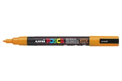 Lot de 6 marqueurs peinture pointe conique fine 0,9 - 1,3 mm - POSCA - Orange