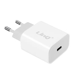 LinQ Chargeur Secteur USB Type C Power Delivery 20W Charge Rapide Blanc