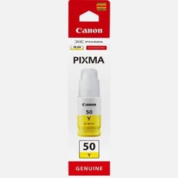 Bouteille d'encre - GI-50Y- Jaune - Compatibilité PIXMA MegaTank - (3405C001)