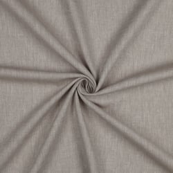 Tissu Coton Lin Chevrons Beige sur fond Taupe