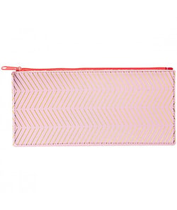 Pochette Rayure fermeture éclair - Rico Design Rose