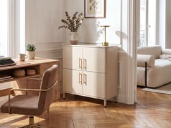 Buffet Acier Beige OMBURA - Beliani