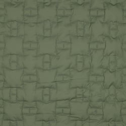 Tissu Doudoune croix imbriquées Aria sur fond Vert gazon - Au mètre
