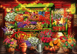 Puzzle 1000 pièces - Flower Market Stall - Bluebird Puzzle