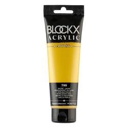 Peinture acrylique - Jaune nacré - 795 - BLOCKX Artist - Qualité beaux-arts - Tube 120ml