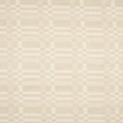 Tissu Lin coton  jacquard Graphique sur fond Beige sable
