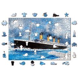 Wooden City Puzzle: TITANIC 505/50, en bois, 8+