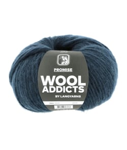 Pelote de laine PROMISE de Wool Addicts - 100gr – Laine Mérinos Extrafine & Polyamide 173 Bleu