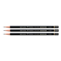 Crayon graphite TOMBOW - MONO 100 - Lot de 3 - Dureté 6H
