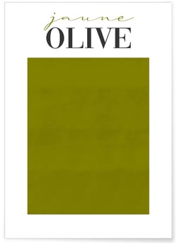 Affiche Jaune Olive | A3 : 29,7x42cm