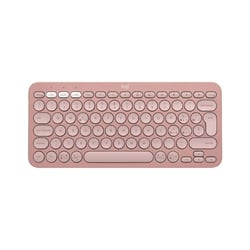 Clavier d'ordinateur - Logitech Pebble Keys 2 K380s - Rose - Technologie Chiclet