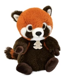 Peluche panda roux – Les doux stretch - 18 cm HO3273 - Histoire D'Ours - Orange