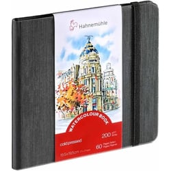 Carnet aquarelle - Watercolour book - 200g/m² - 30 feuilles grain fin - 19,5x19,5cm - Hahnemühle