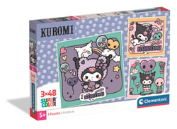 Puzzle 2D 3x48 pièces - Kuromi - CLEMENTONI