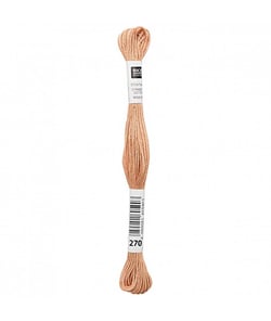 Fil à broder mouliné Uni - Rico Design 270 Marron
