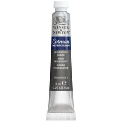 Tube de peinture aquarelle fine - Noir iridescent - Cotman - Winsor & Newton - 8ml