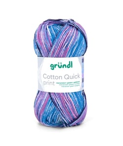Fil de Coton à tricoter COTTON QUICK PRINT - PPSC - Gründl 254 Multicolore