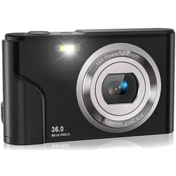 Appareil Photo Enfant 36MP 16X Zoom 2.7K Full HD Avec Détection De Visage Noir YONIS
