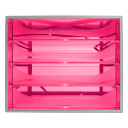 Module de classement Ecobox Linicolor 4 tiroirs - Framboise - Exacompta