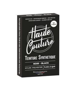 Teinture textile synthétique Haute Couture - polyester & nylon Noir intense