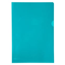 Etui carton de 100 pochettes coin PVC lisse haute résistance 13/100e - A4 - Vert - Exacompta