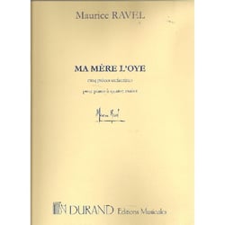 Partition musicale Ma Mère l'Oye - Maurice Ravel - Piano 4 mains - Durand