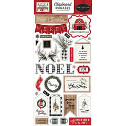 30 chipboards Carta Bella Farmhouse Christmas