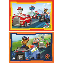 2 puzzles pat patrouille : marcus chase ryder zuma rocky partent en mission 12 pieces - ravensburger - 075911