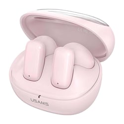 Usams Écouteurs TWS Bluetooth 5.3 avec Commandes Tactiles et Boîtier de Charge Rose champagne