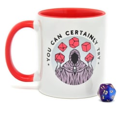 Glassstaff - Pack mug avec dés D20 You can certainly try